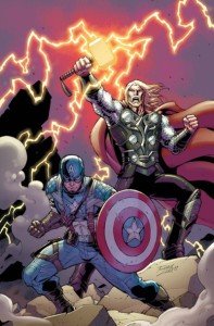 comic book cap and thor