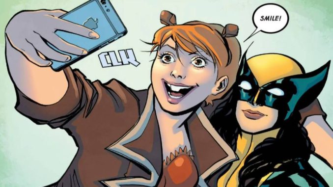 Squirrel girl selfie